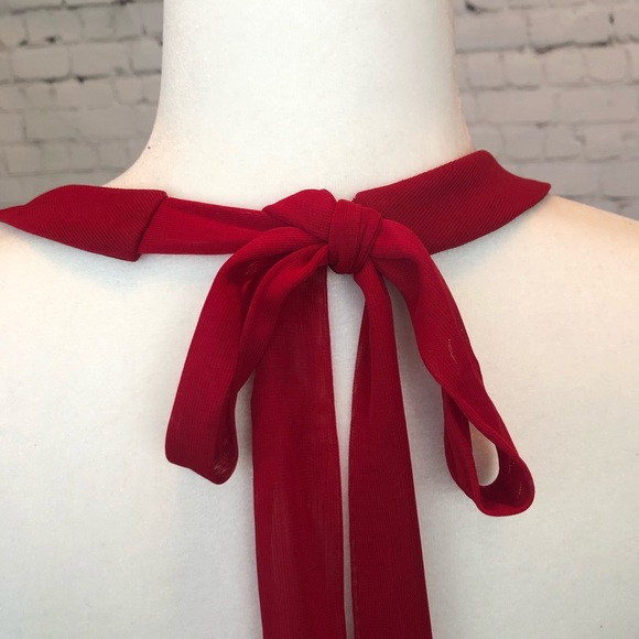 Morgan&Co red halter formal dress - Picture 3 of 4